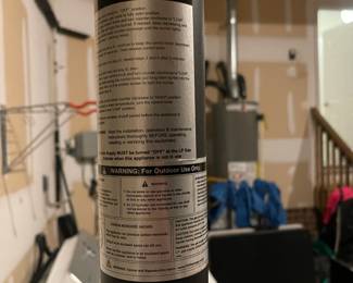 R52 - $75. Outdoor Patio Heater. Recently used and works great! (You need to have a propane tank. )