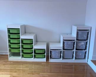 R47 - $100 EACH. IKEA Trofast Storage Shelves. Each Measures 39" wide x 17" deep x 37" tall.