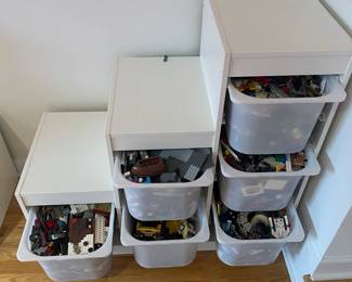 R47 - $100 EACH. IKEA Trofast Storage Shelves. Each Measures 39" wide x 17" deep x 37" tall.