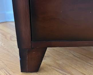 R17 - $40. Single Nightstand. Measures 21.75" wide x 17.25" deep x 26.5" tall. Drawer slides easily - very good condition.