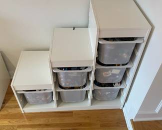 R47 - $100 EACH. IKEA Trofast Storage Shelves. Each Measures 39" wide x 17" deep x 37" tall.