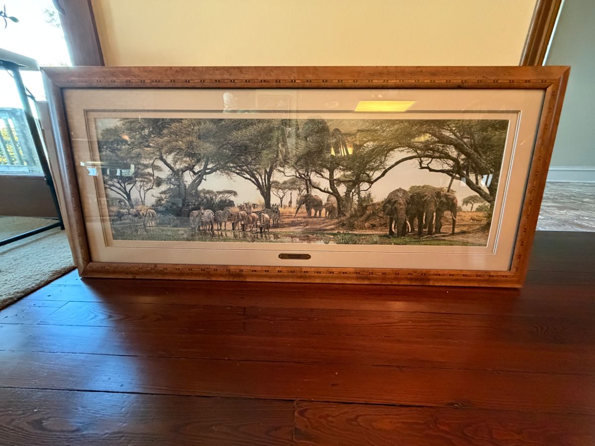 African Oasis by Simon Combes-signed & numbered