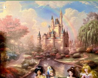 Thomas Kinkade "A New Day at the Cinderella Castle".
