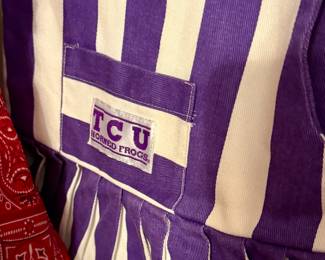 TCU cheer small girl outfit.