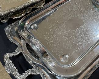 Silver Plated Serving Trays