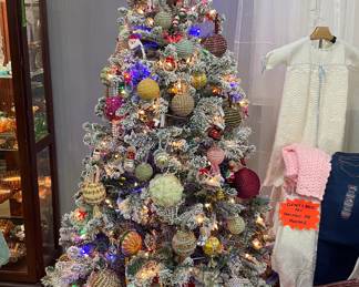 Assorted Hand Crafted Christmas Ornaments, Pink Derby Roller Skates