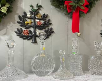 Assorted Crystal Decanters