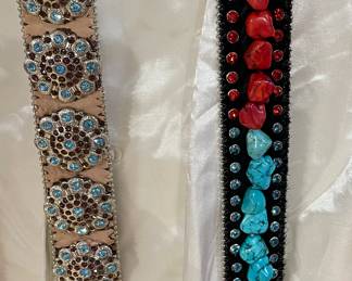 Ladies Western Style Belts with Bling