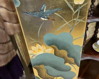 Oriental Plant/Statue Stand, Corner Curio Shelving