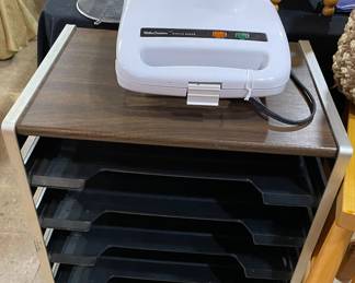 Roll Cabinet for Paperwork, Waffle Iron