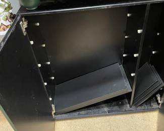 Asian Cabinet with Shelving, Wall Hanging Shelving