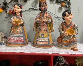 Oversized Hand Crafted Nativity Set