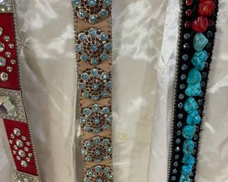 Ladies Western Style Belts with Bling