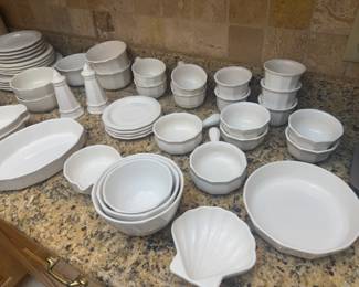 White Ironstone / Ceramic Serveware Collection