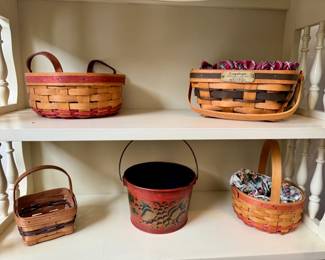 Longaberger and various baskets
