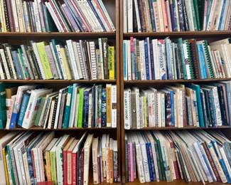 various books and cookbooks