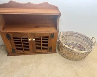 hanging cabinet and basket
