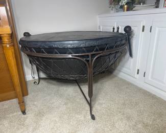 vintage African djembe drum