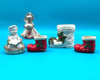 Ceramic Santa boot