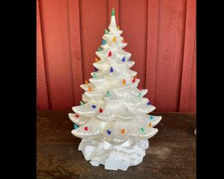 White Ceramic Christmas tree 