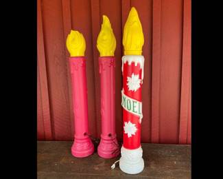 Noel Candle Blow Molds