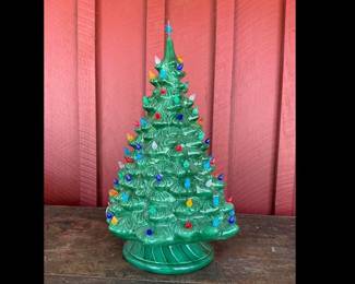 Ceramic Lighted Christmas Tree 