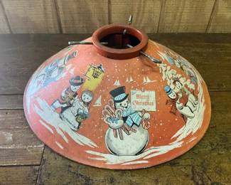 Tin lithographed tree stand