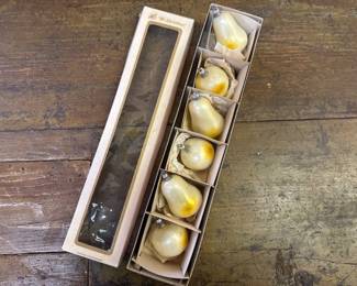 W. German Mr. Christmas Fruit Ornaments 