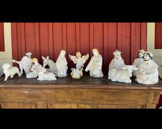 Ceramic Nativity - large pieces are great for a store display!