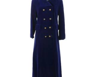 Brittany Bay All-Weather Coats by Bernard Casuals Sapphire Blue Velvet Coat