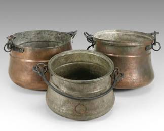Vintage Copper Cauldrons