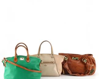 Coach Legacy Jacquard Prairie Satchel, CC Skye Leather and Dooney & Bourke Bag