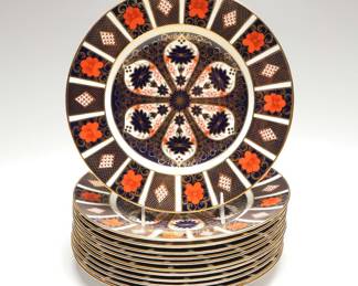 Royal Crown Derby "Old Imari" Bone China Dinner Plates