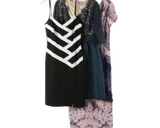 J S Collections Soutache Lace Evening Dress, Eliza J & Joseph Robkoff Dresses