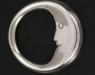 iffany & Co. "Man on the Moon" Sterling Silver Baby Rattle
