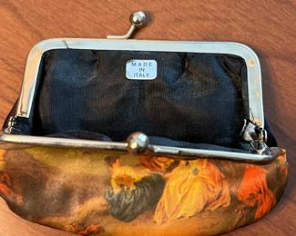 Vintage Italian Silk Coin Purse