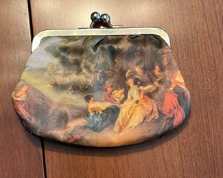 Vintage Italian Silk Coin Purse