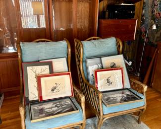 Wall unit in the background is not for sale.