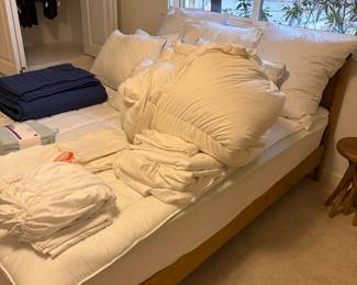 Bedding and pillows available for in person purchase only.