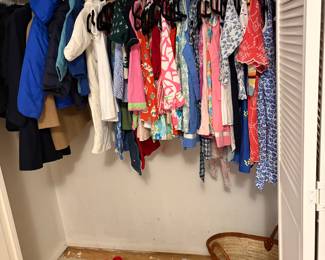more children's clothing for sale during in-person shopping