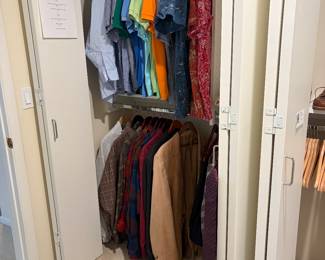 Men's clothing, shoes, belts and ties for sale in-person shopping only