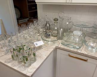 Glassware available for in person purchase 