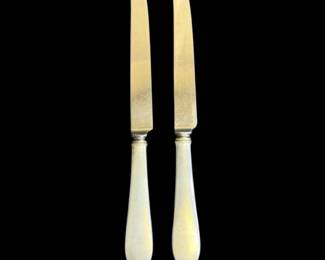 Tiffany and Co 10 Sterling Silver Handle Knifes 160g