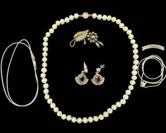 Sterling Silver Earrings, Brooch, More 15.7 g