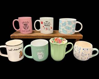 Cat Themed More Coffee Mugs