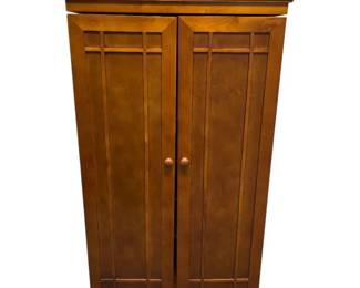 2 Door Media Cabinet With Adjustable Shelves