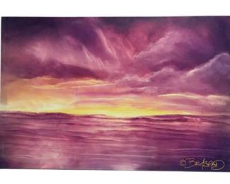 45.3 x30.3  Riptide By David Bromstad Canvas Print