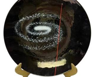 Galaxy Enameled Copper Plate By Alexander For General Dynamics 