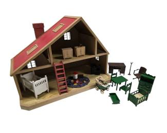 Sylvanian Families Red Roof Country Home With Furniture