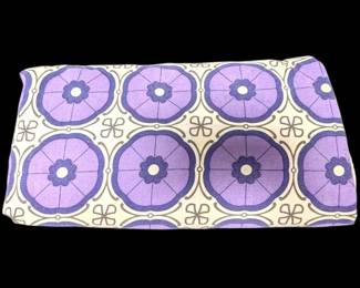 70s Style Purple 100 Cotton Tablecloth